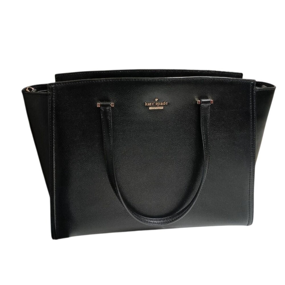 kate spade Black Leather Satchel Tote